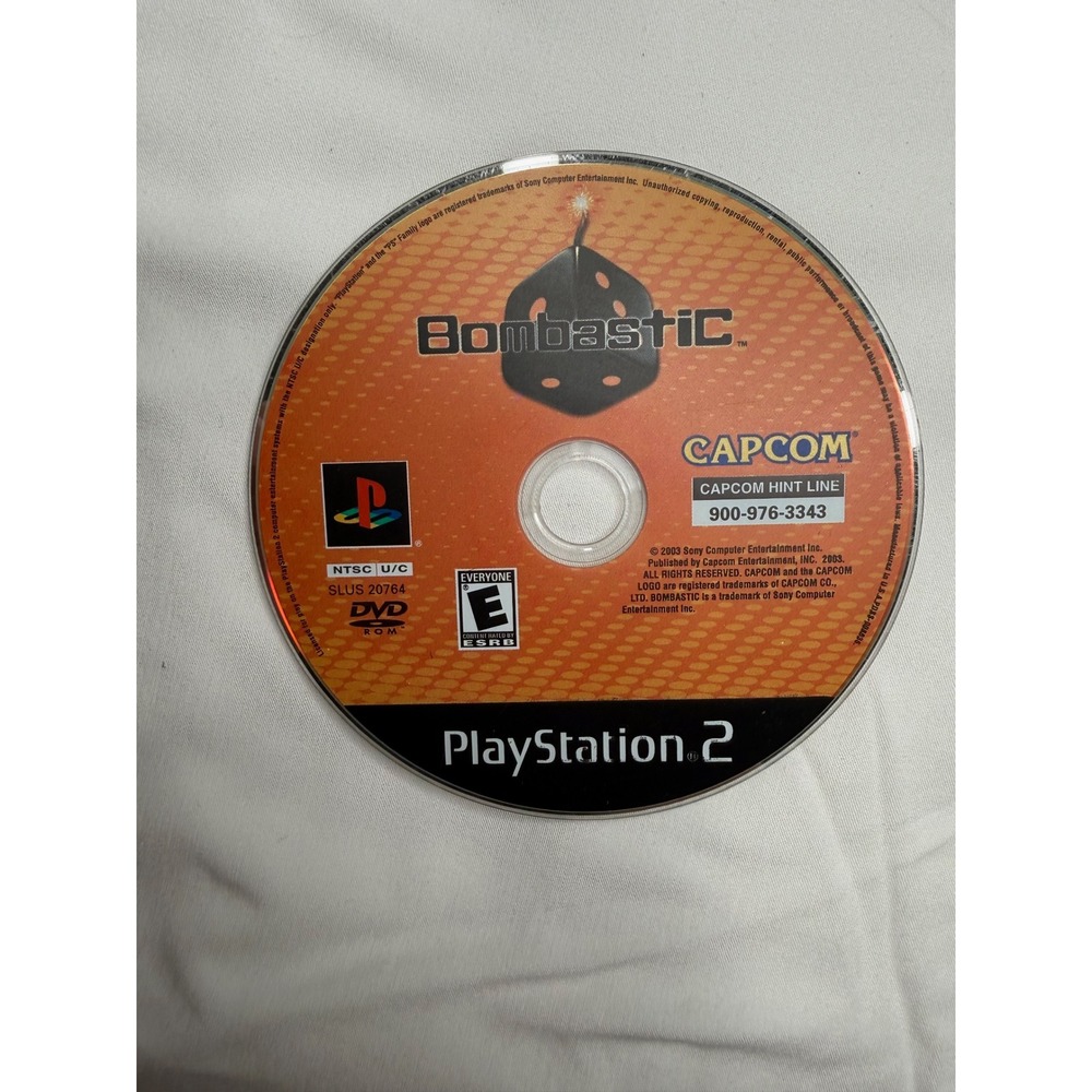 Bombastic Sony PlayStation 2 PS2 Capcom 2003 Puzzle Game Disc Only SLUS 20764